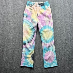 Mother Jeans Womens 24 Tie Dye Superior The Tripper Swirling Secrets 1566-544